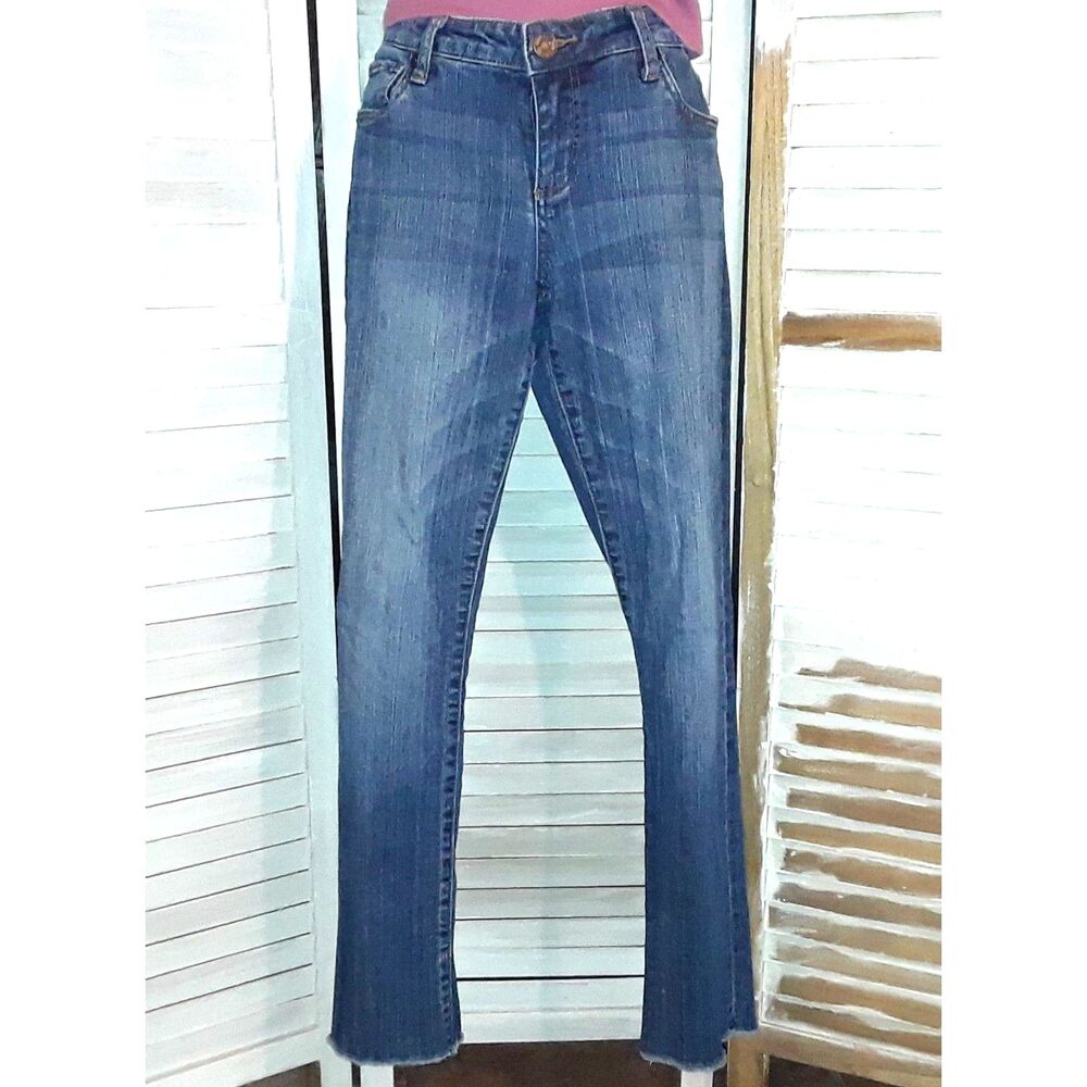 KUT From The Kloth Women's Jeans Size 6 Ankle Raw Hem Stretch